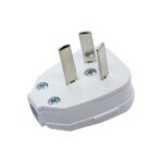 FICHA MACHO C/NEUTRO S/90º BLANCO