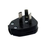 FICHA MACHO C/NEUTRO S/90º NEGRA