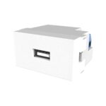 MODULO TOMA USB PLATINUM BLANCO