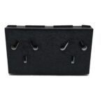 MODULO TOMA DOBLE PLATINUM APAISADO (BINORMA) NEGR