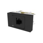 TOMA TEL. RJ45 PLATINUM NEGRO