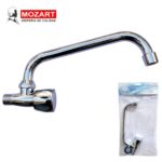 CANILLA 1 AGUA PARED PICO U METAL CABEZAL BRONCE