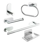 SET BAÑO LONDON 5 PIEZAS CROMADO