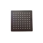 FLOR DUCHA /LLUVIA 6´´ NEGRA CUADRADA (150X150) AC
