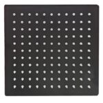 FLOR DUCHA /LLUVIA 8´´ NEGRA CUADRADA (200X200) AC