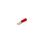 TERMINAL PALA MACHO 6.3MM ROJO