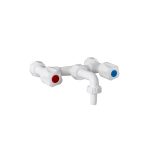 MEZCLADORA DE PARED PICO CORTO FIJO CON MANGA#