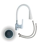 GRIFERIA MONO FLEX COCINA BLANCO#