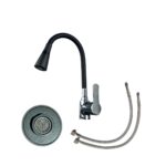 GRIFERIA MONO FLEX COCINA NEGRO#