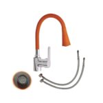 GRIFERIA MONO FLEX COCINA NARANJA#