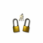 CANDADO DOBLE ARO LARGO 38 MM  BRONCE MISMA LLAVE